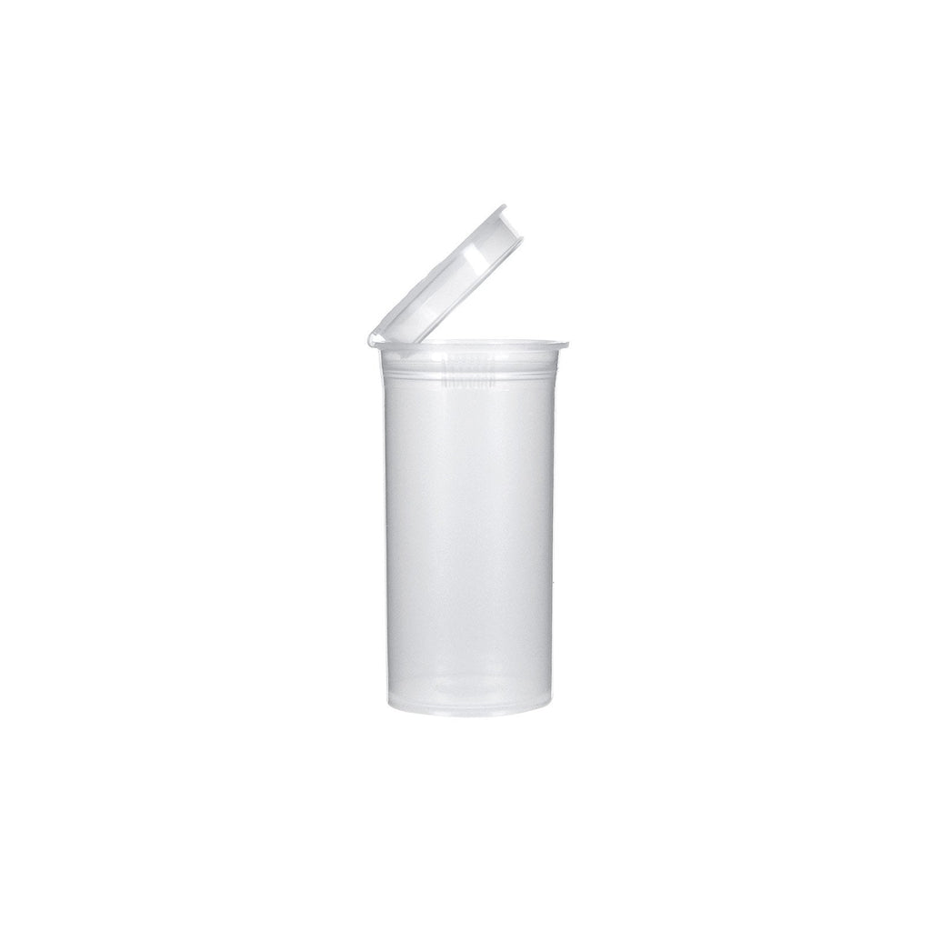 13 Dram Child-Resistant Pop-Top Bottle, Clear
