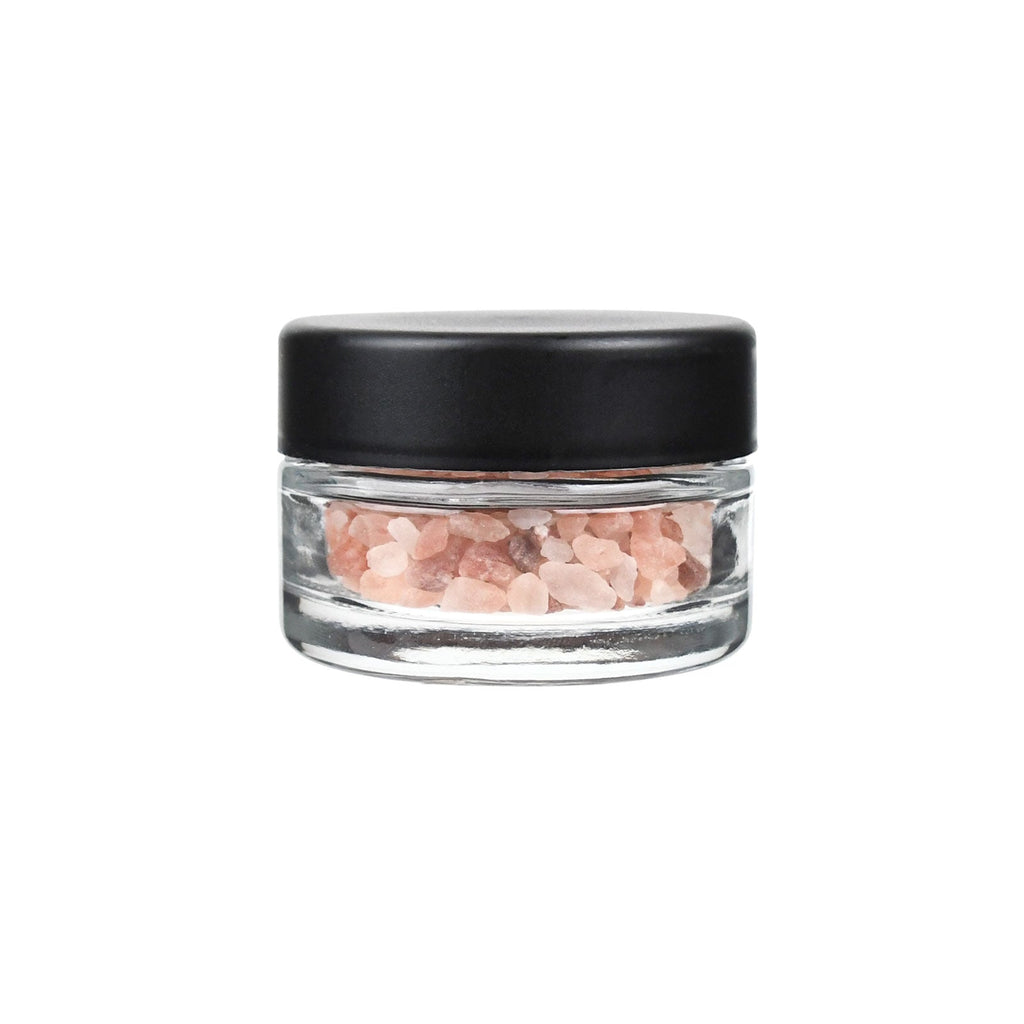 1 oz Child-Resistant Clear Glass Jar with Black Lid — view 7