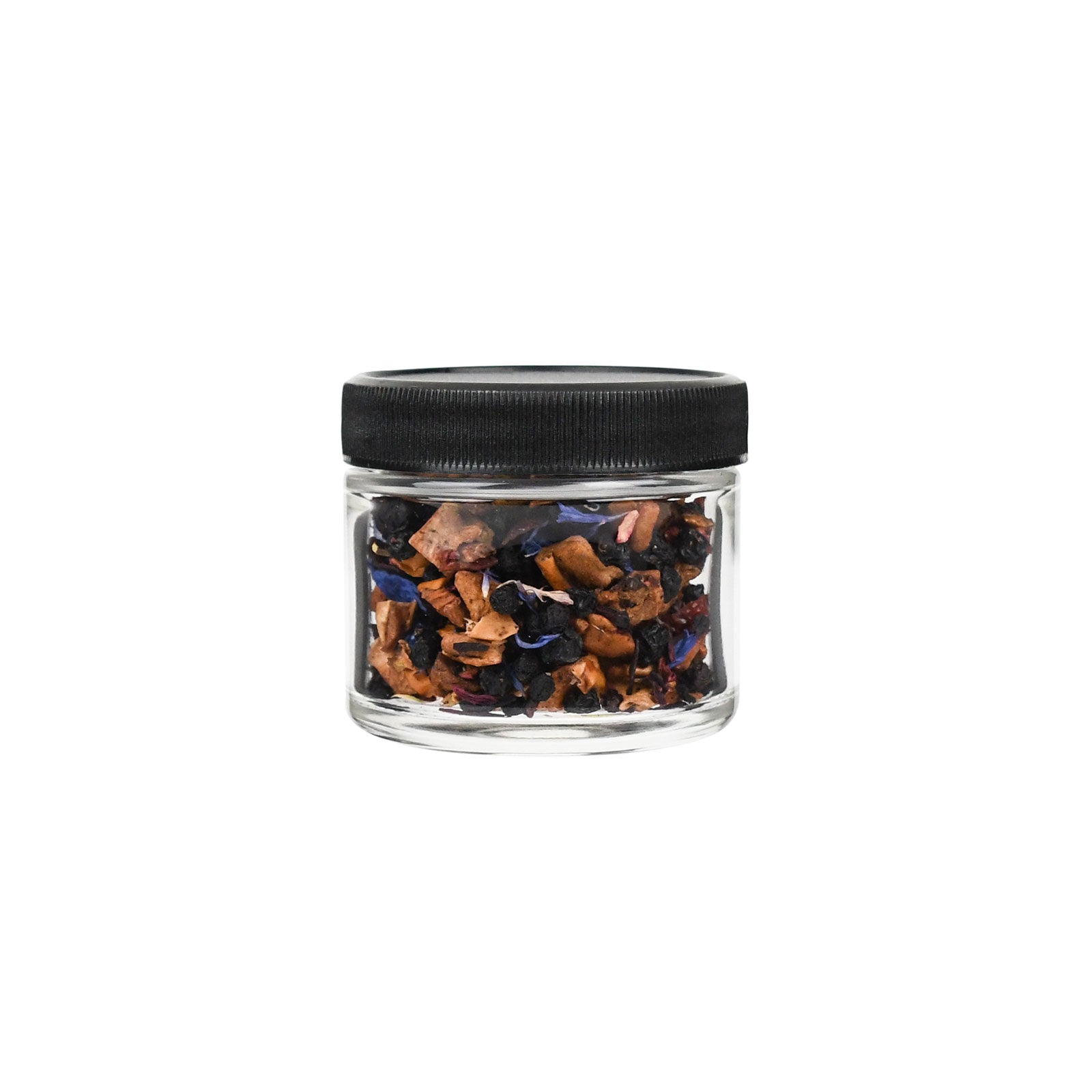 2 oz Clear Glass Jar with Black Lid — view 6