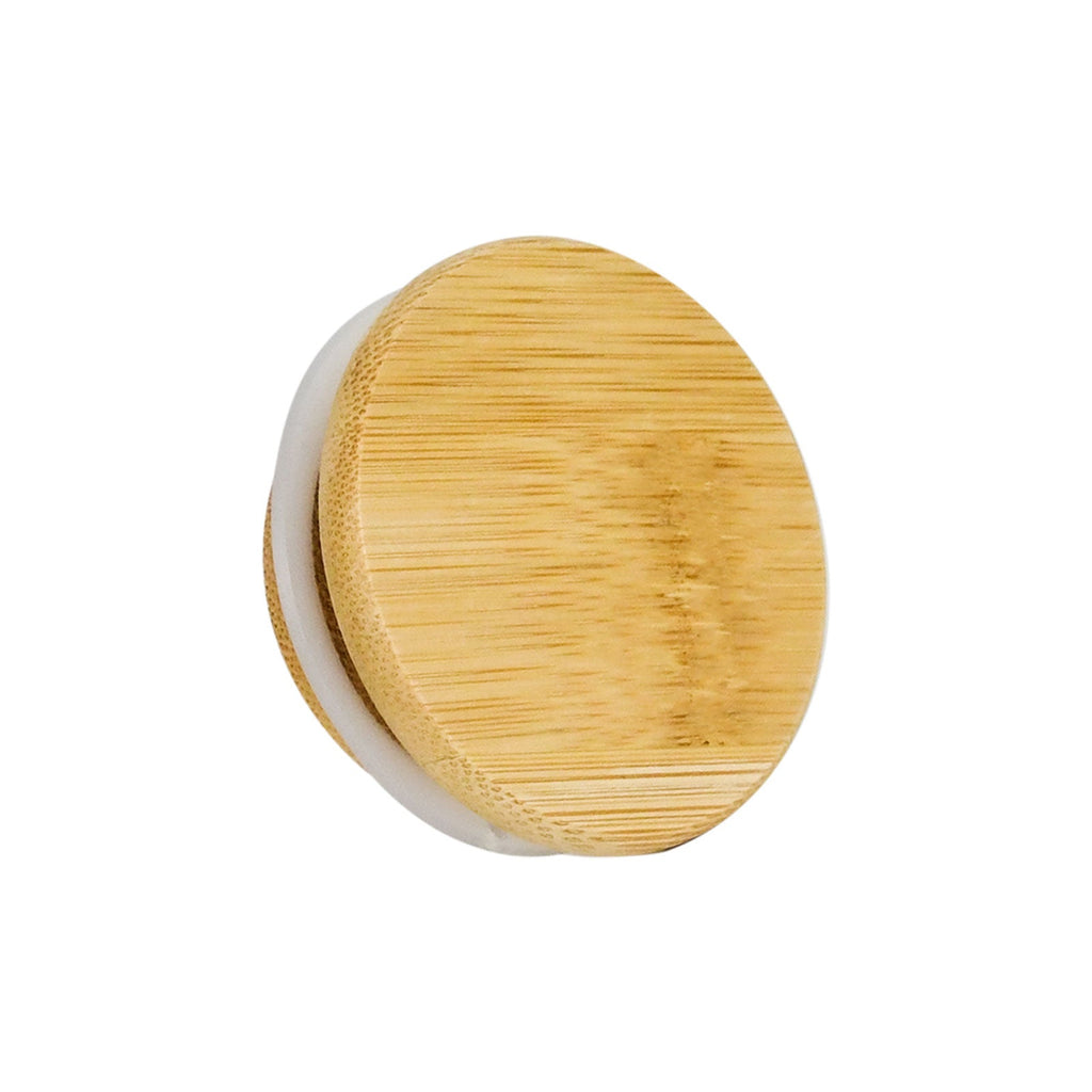 2 oz Wood-Lid Suction Clear Glass Jar with Wood Lid — view 4