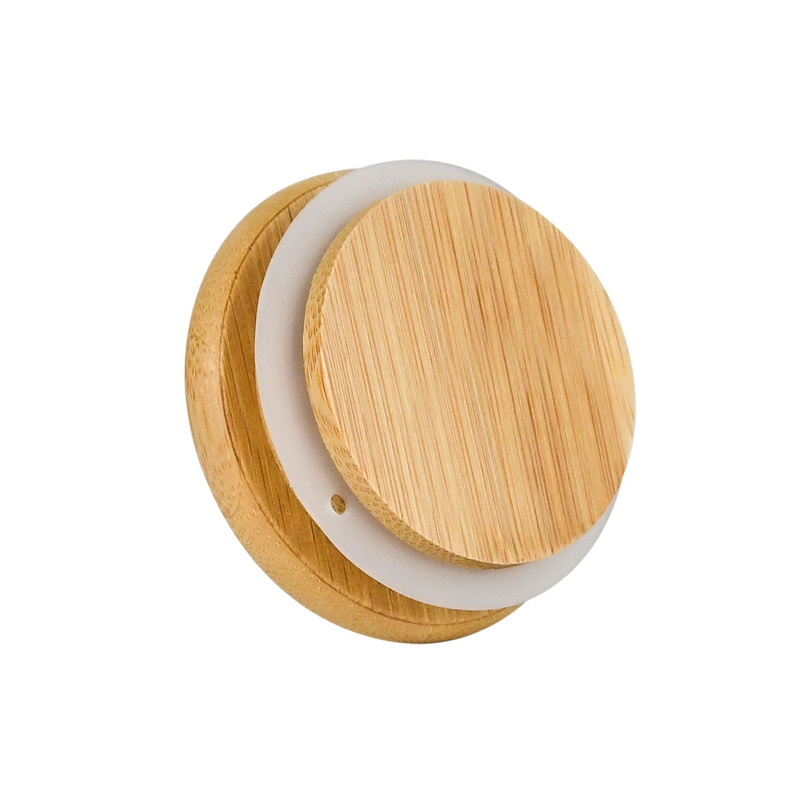 2 oz Wood-Lid Suction Clear Glass Jar with Wood Lid — view 5