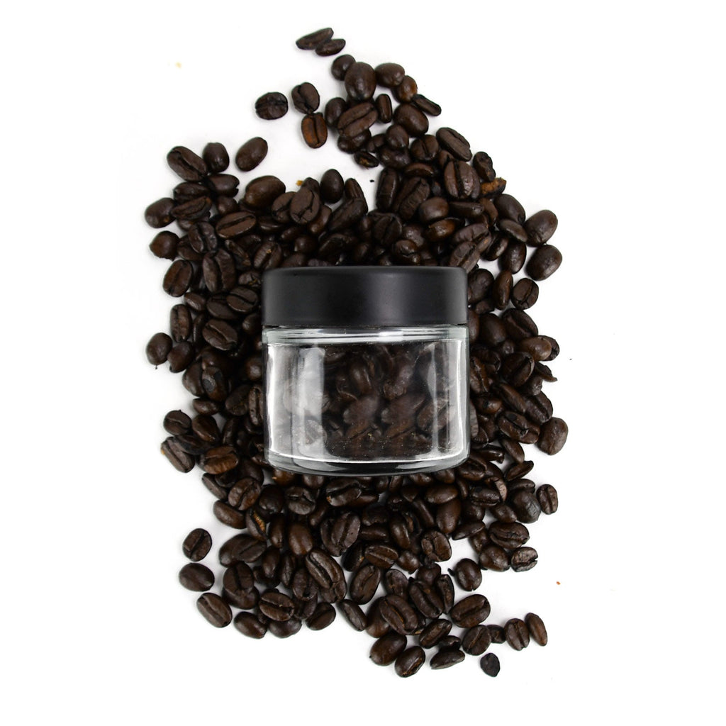 2 oz Child-Resistant Clear Glass Jar with Black Lid — view 6