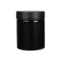 4 oz Child-Resistant Black Glass Jar with Black Lid