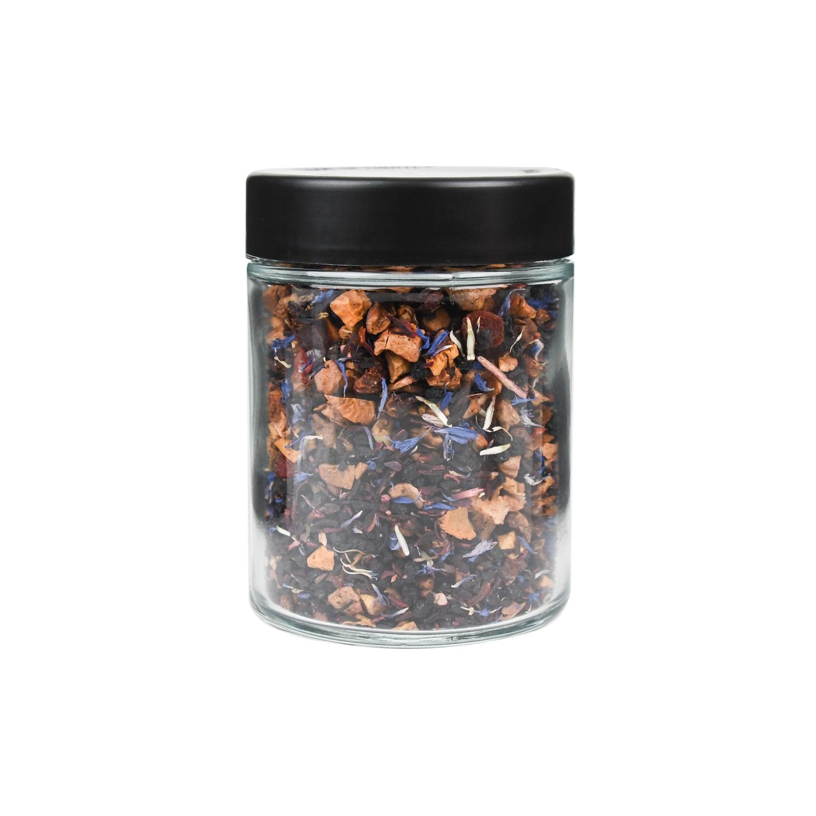 4 oz Child-Resistant Clear Glass Jar with Black Lid — view 8
