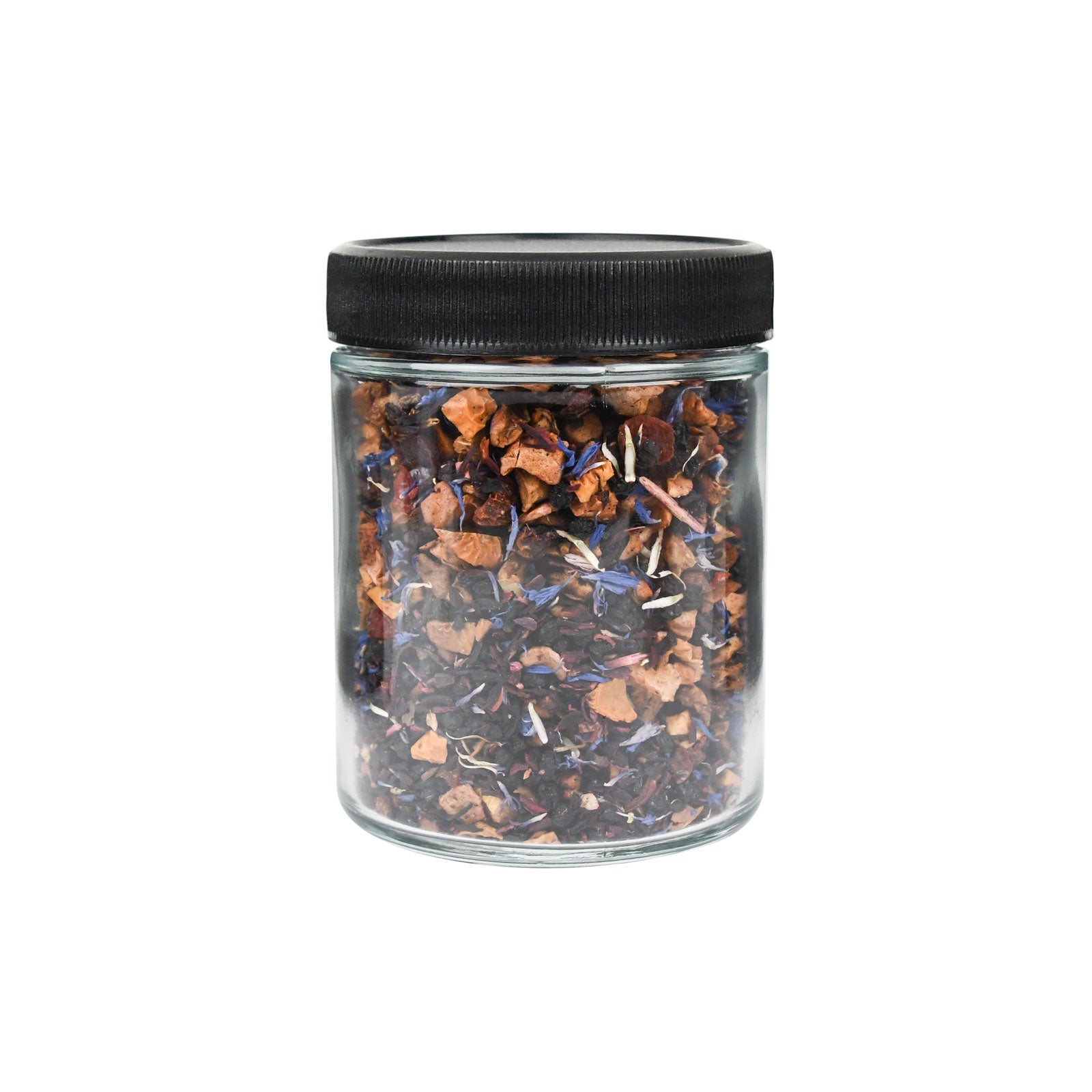 4 oz Clear Glass Jar with Black Lid — view 6
