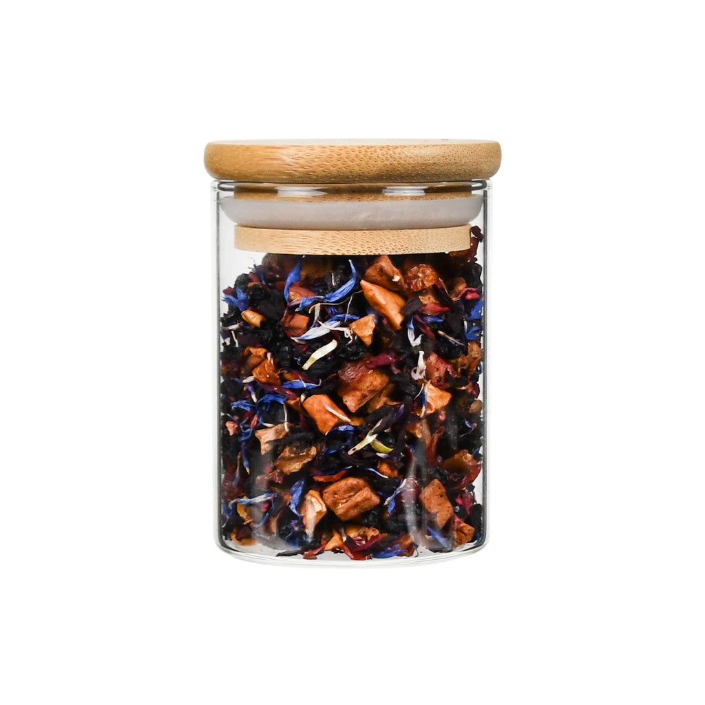 4 oz Wood-Lid Suction Clear Glass Jar with Wood Lid — view 8