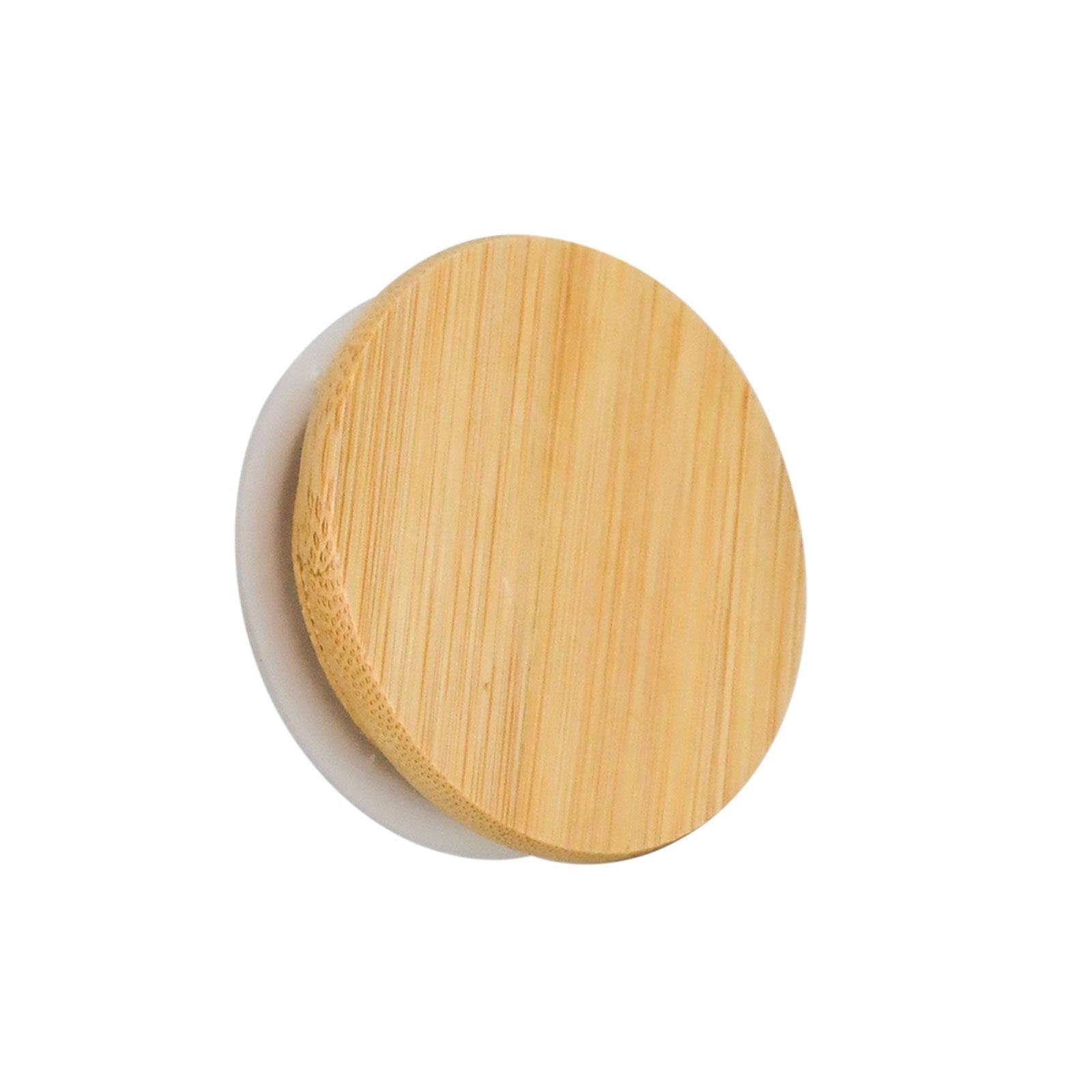 4 oz Wood-Lid Suction Clear Glass Jar with Wood Lid — view 4