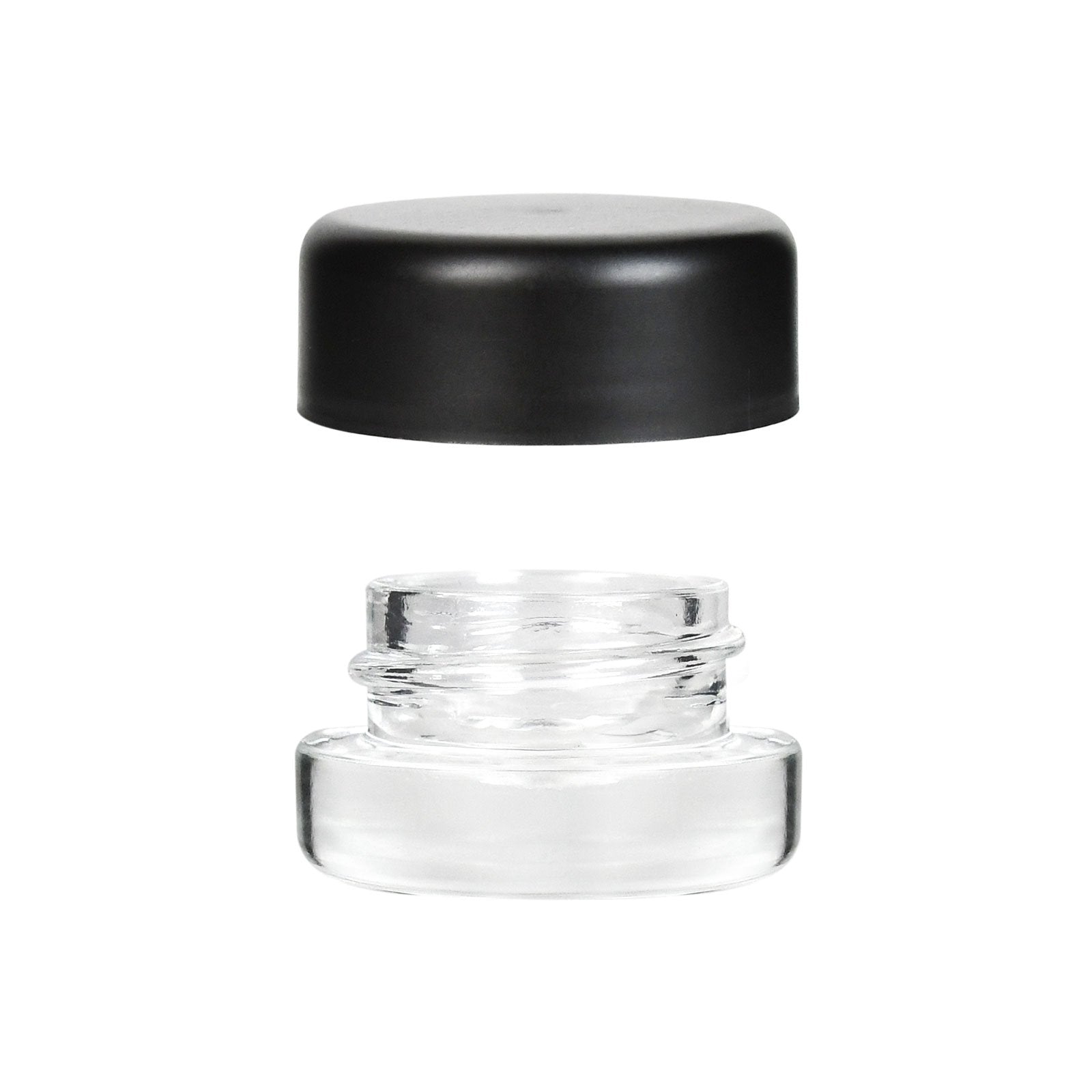 5 ml Child-Resistant Glass Container with Black Lid — Silicone-Lined — view 2