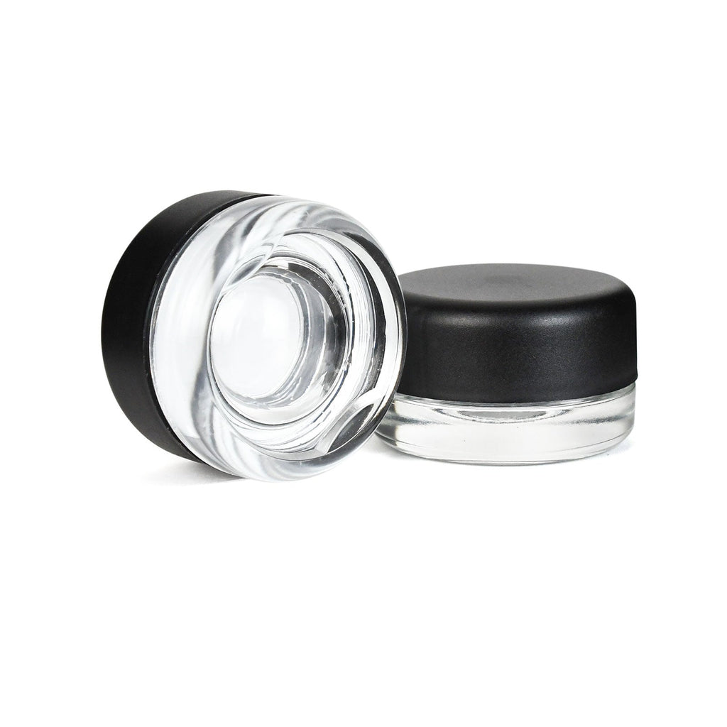 7 ml Child-Resistant Glass Container with Black Lid — Silicone-Lined — view 4