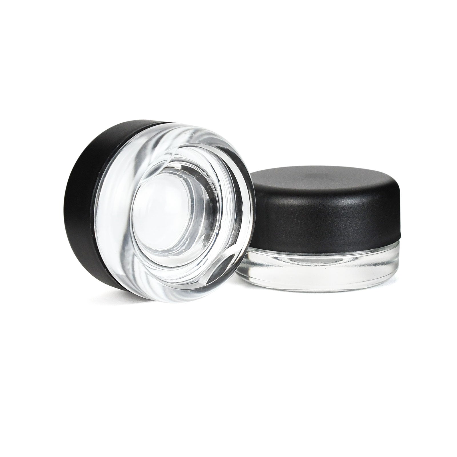 7 ml Child-Resistant Glass Container with Black Lid — Silicone-Lined — view 4