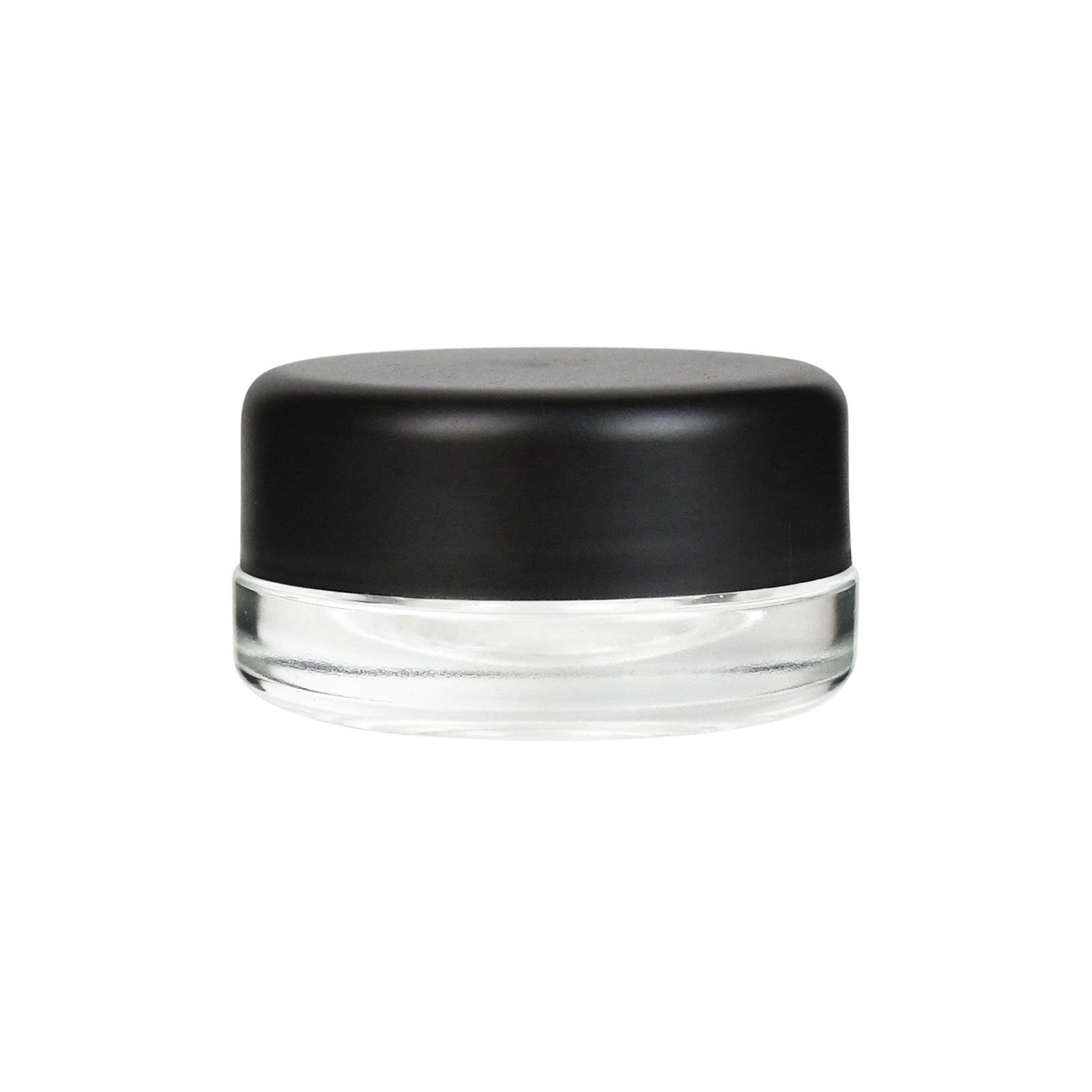 9 ml Child-Resistant Glass Container with Black Lid — Silicone-Lined
