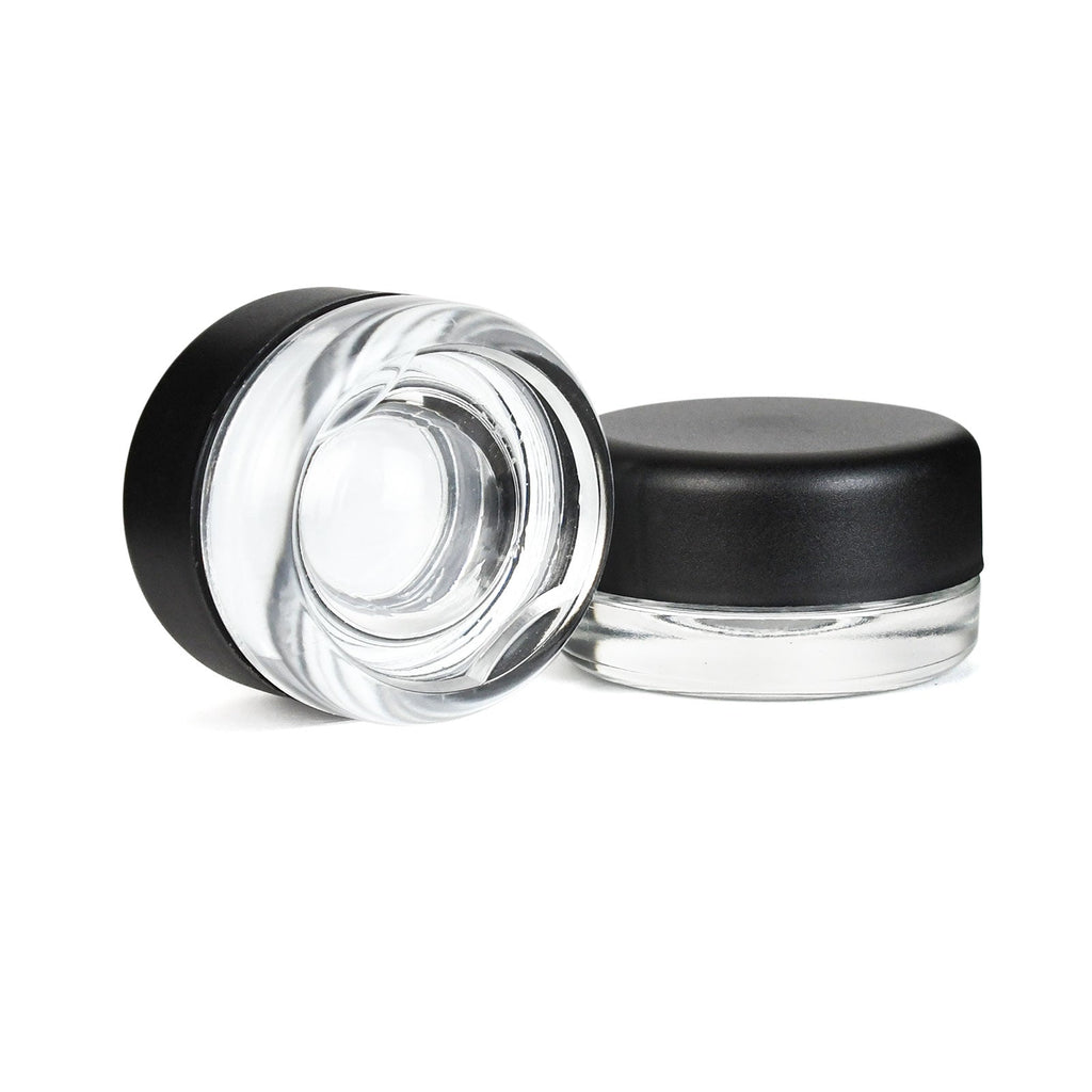 9 ml Child-Resistant Glass Container with Black Lid — Silicone-Lined — view 4