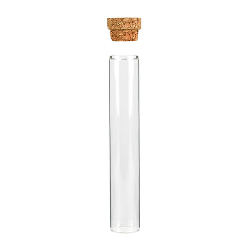 130 mm Glass Tube with Cork Lid — view 2