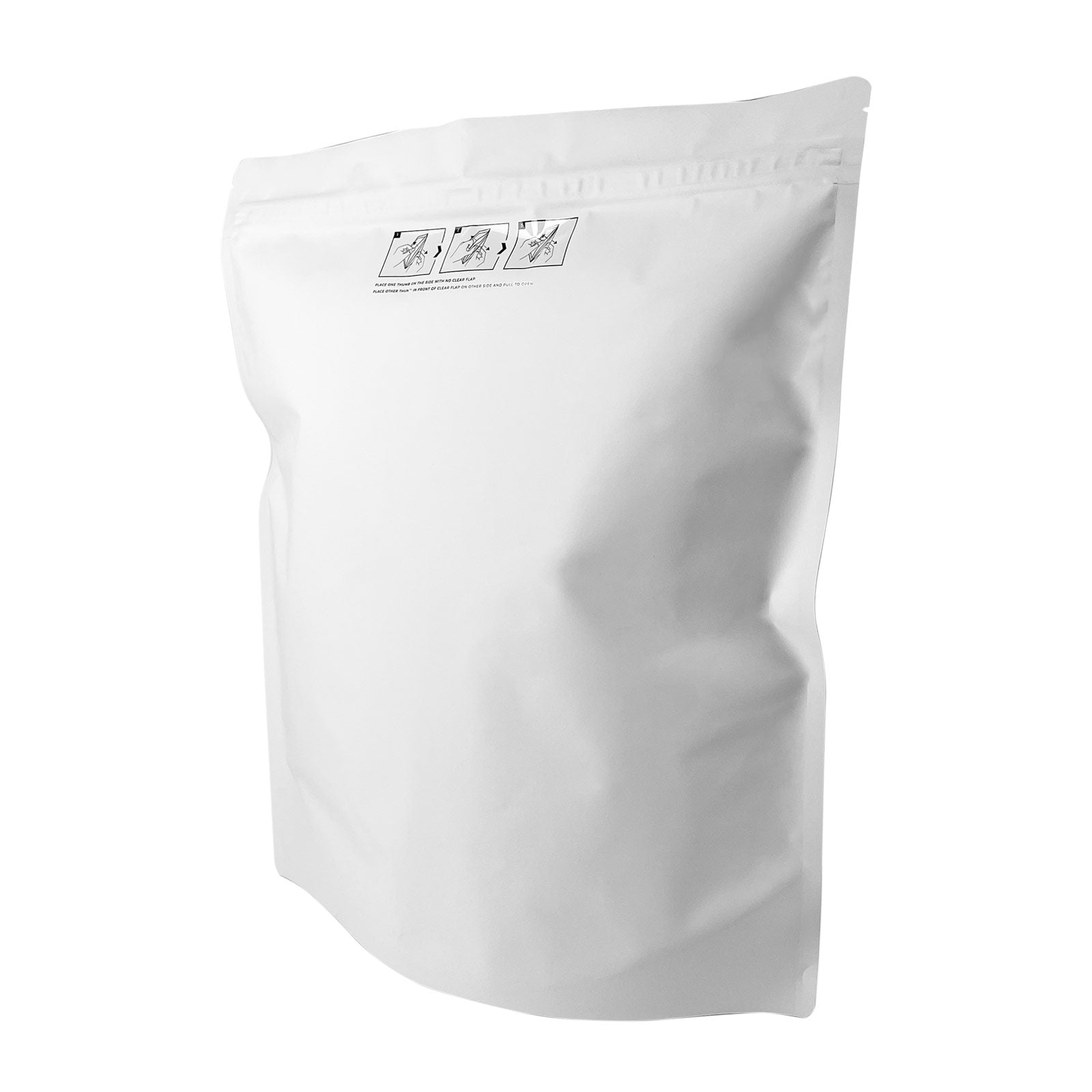 Child-Resistant Resealable Barrier Bag — 14.6"x16.4"+4", White — view 5