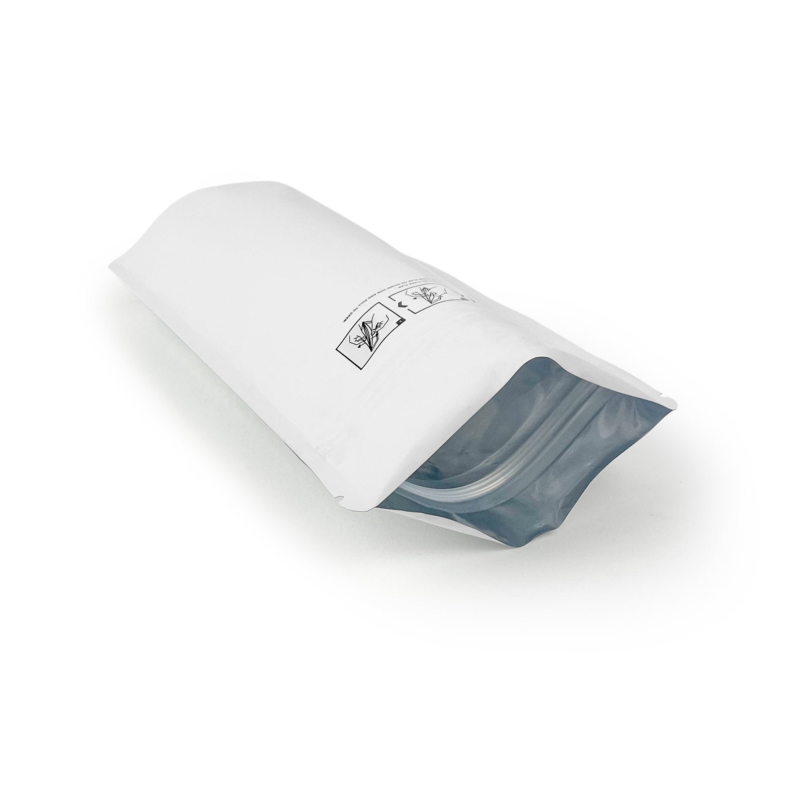 Child-Resistant Resealable Barrier Bag — 5"x8.15"+2.36", White — view 8