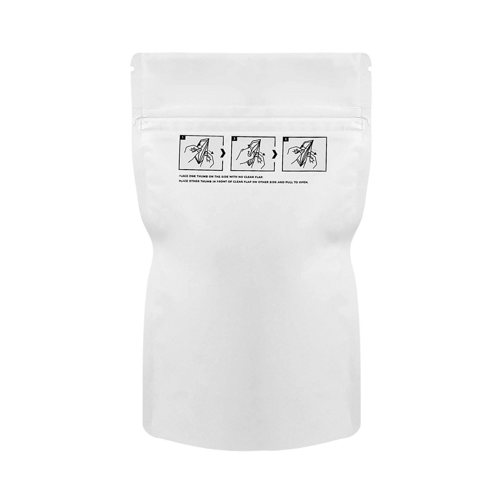 Child-Resistant Resealable Barrier Bag — 4"x6.5"+2", White — view 2