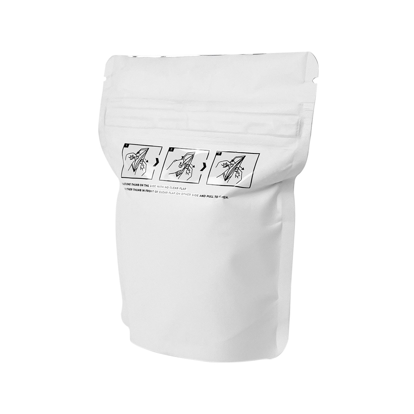 Child-Resistant Resealable Barrier Bag — 4"x5"+2", White — view 5
