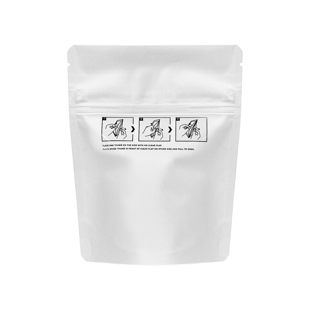 Child-Resistant Resealable Barrier Bag — 4"x5"+2", White — view 2