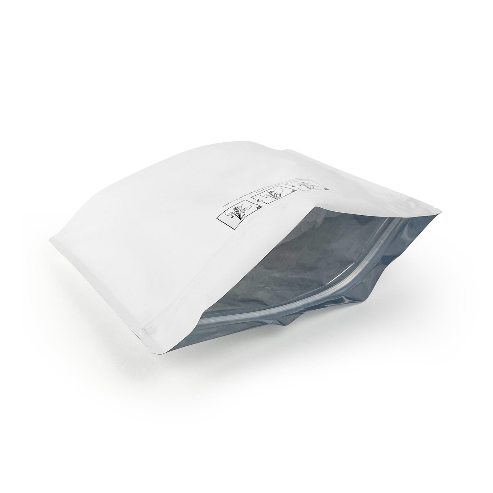 Child-Resistant Resealable Barrier Bag — 12"x9", White — view 8
