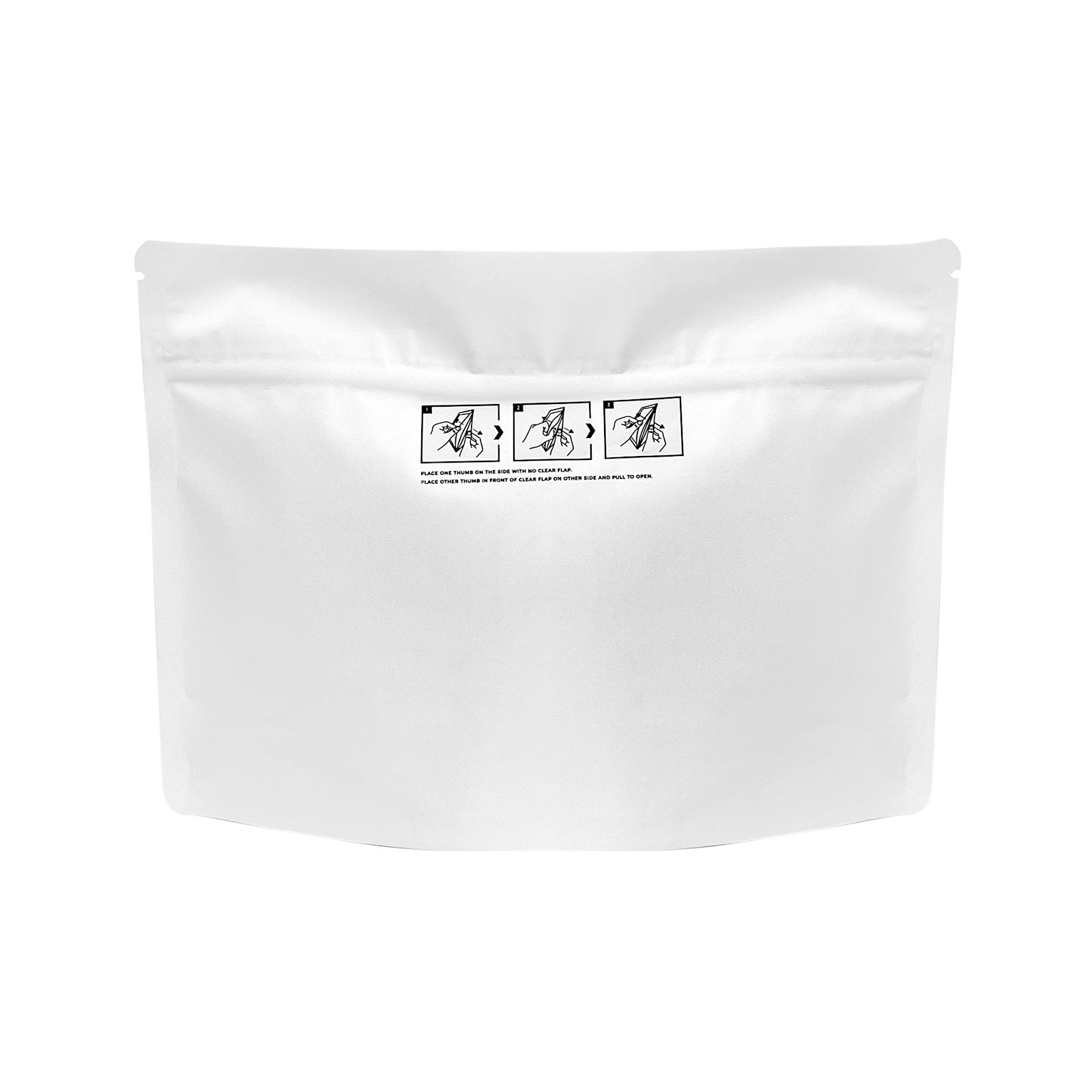 Child-Resistant Resealable Barrier Bag — 8"x6", White — view 2