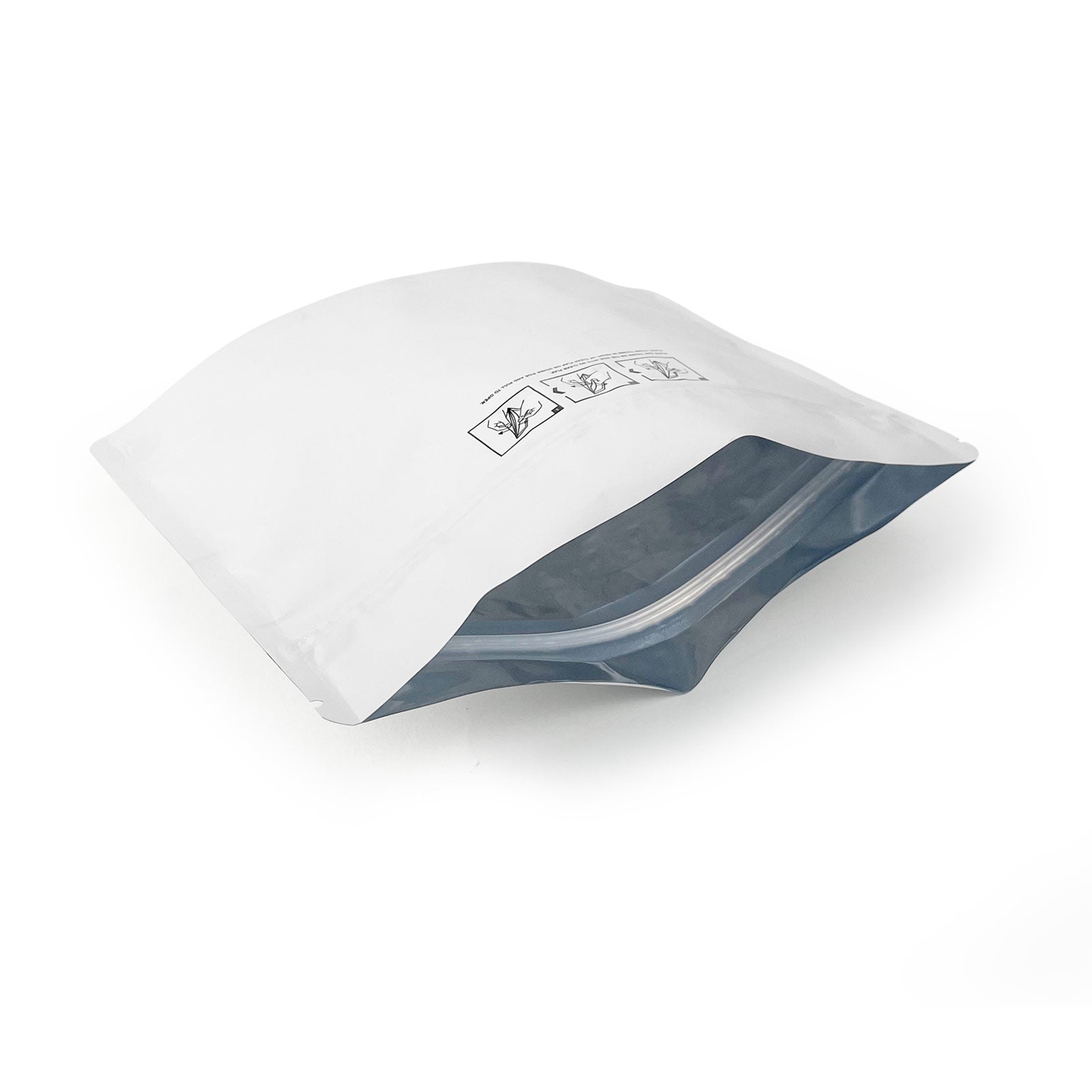 Child-Resistant Resealable Barrier Bag — 8"x6", White — view 8