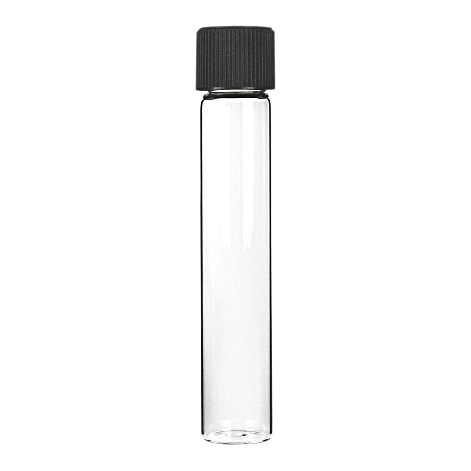 120 mm Child-Resistant Glass Tube with Black Lid