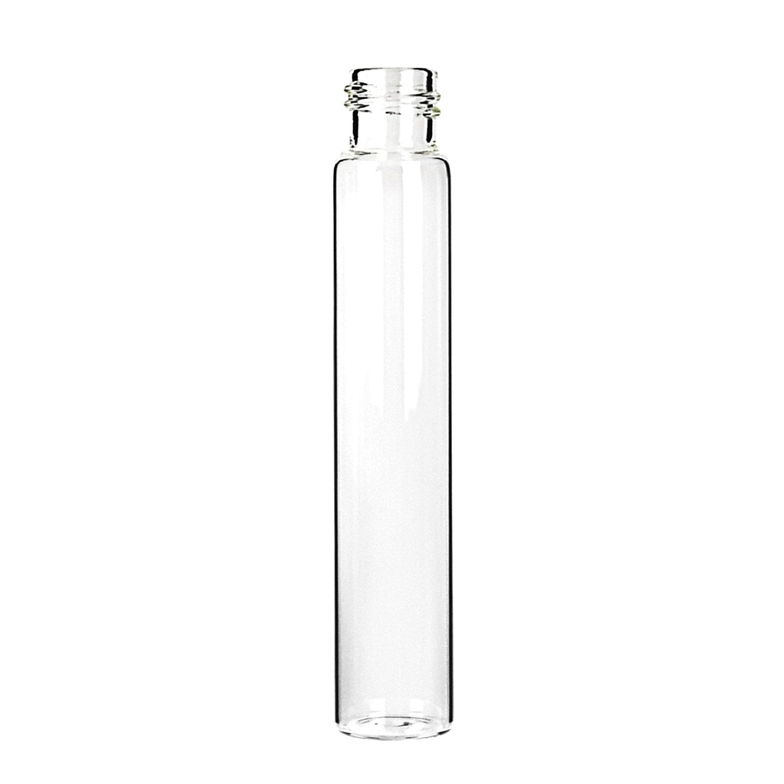 120 mm Child-Resistant Glass Tube with Black Lid — view 2