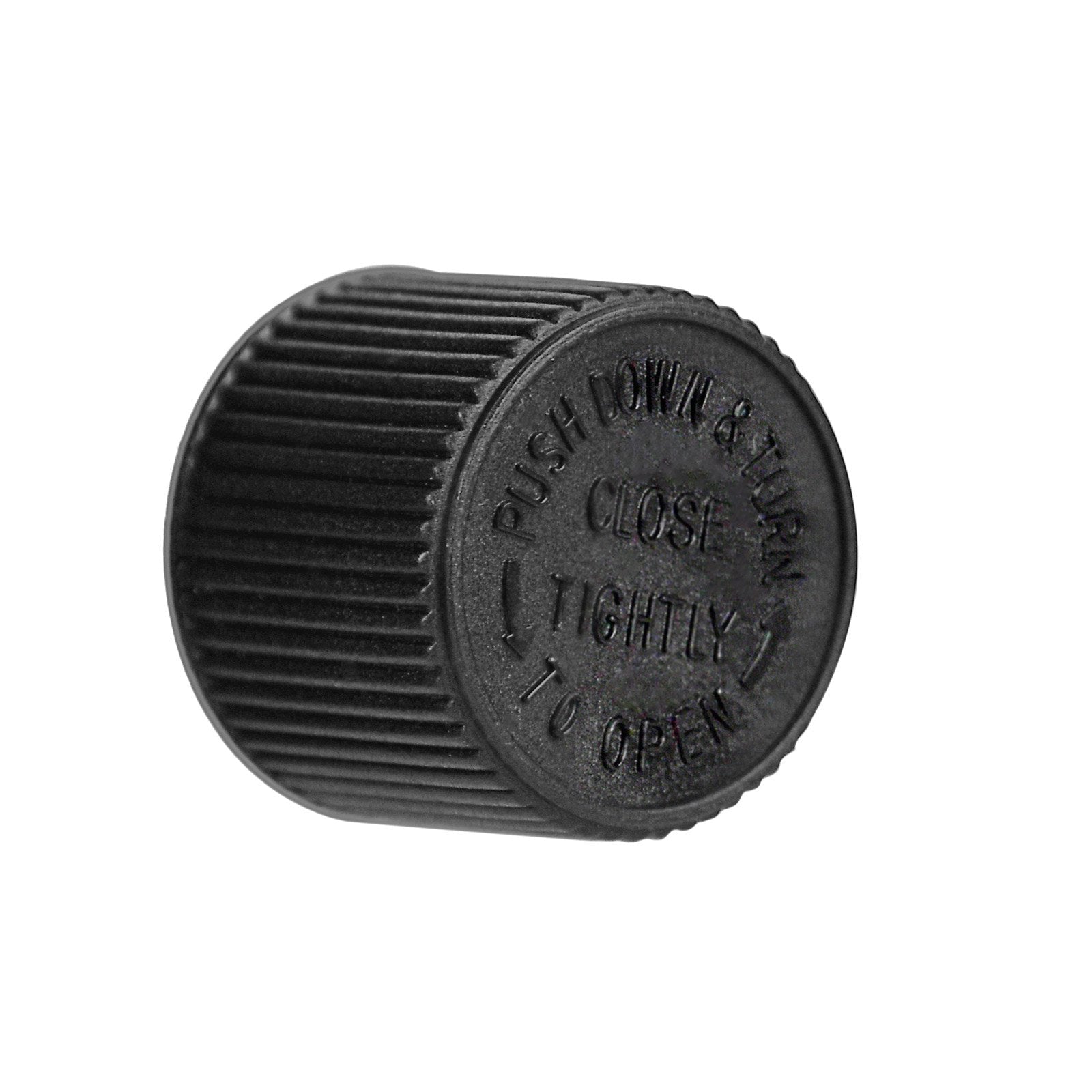 120 mm Child-Resistant Glass Tube with Black Lid — view 3