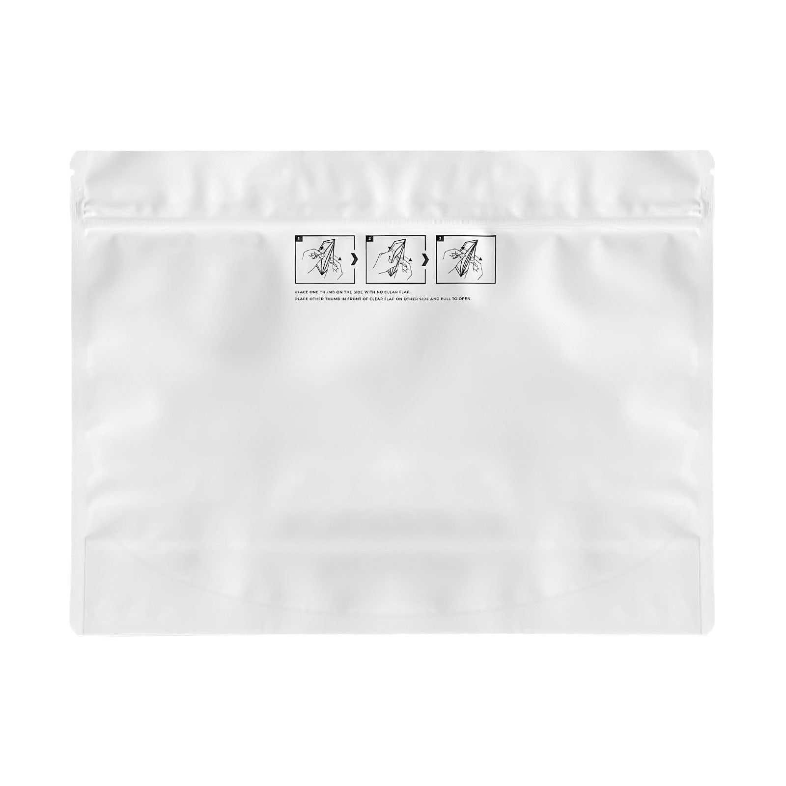 Child-Resistant Resealable Barrier Bag — 12"x9", White