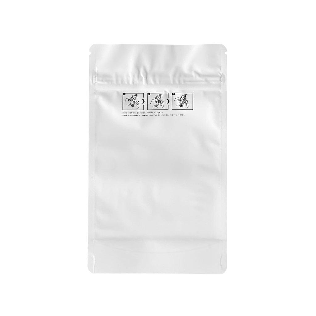 Child-Resistant Resealable Barrier Bag — 5"x8.15"+2.36", White