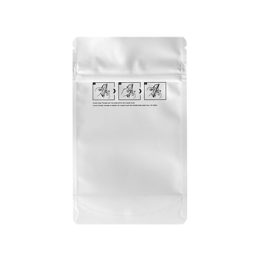 Child-Resistant Resealable Barrier Bag — 4"x6.5"+2", White