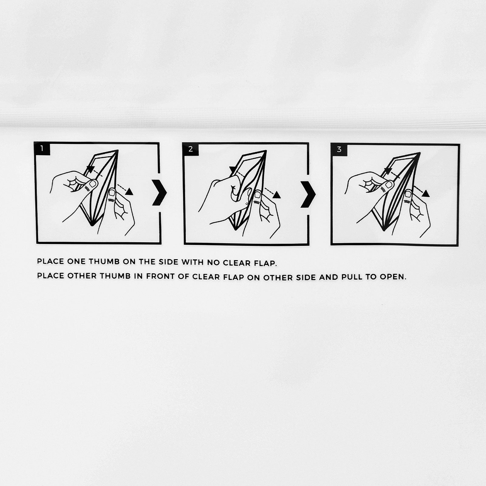 Child-Resistant Resealable Barrier Bag — 4"x5"+2", White — view 4