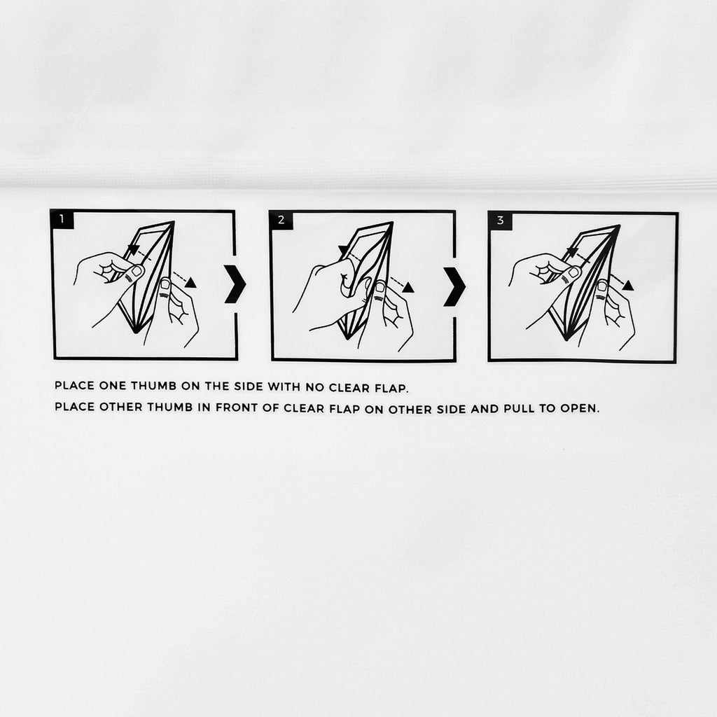 Child-Resistant Resealable Barrier Bag — 4"x5"+2", White — view 4