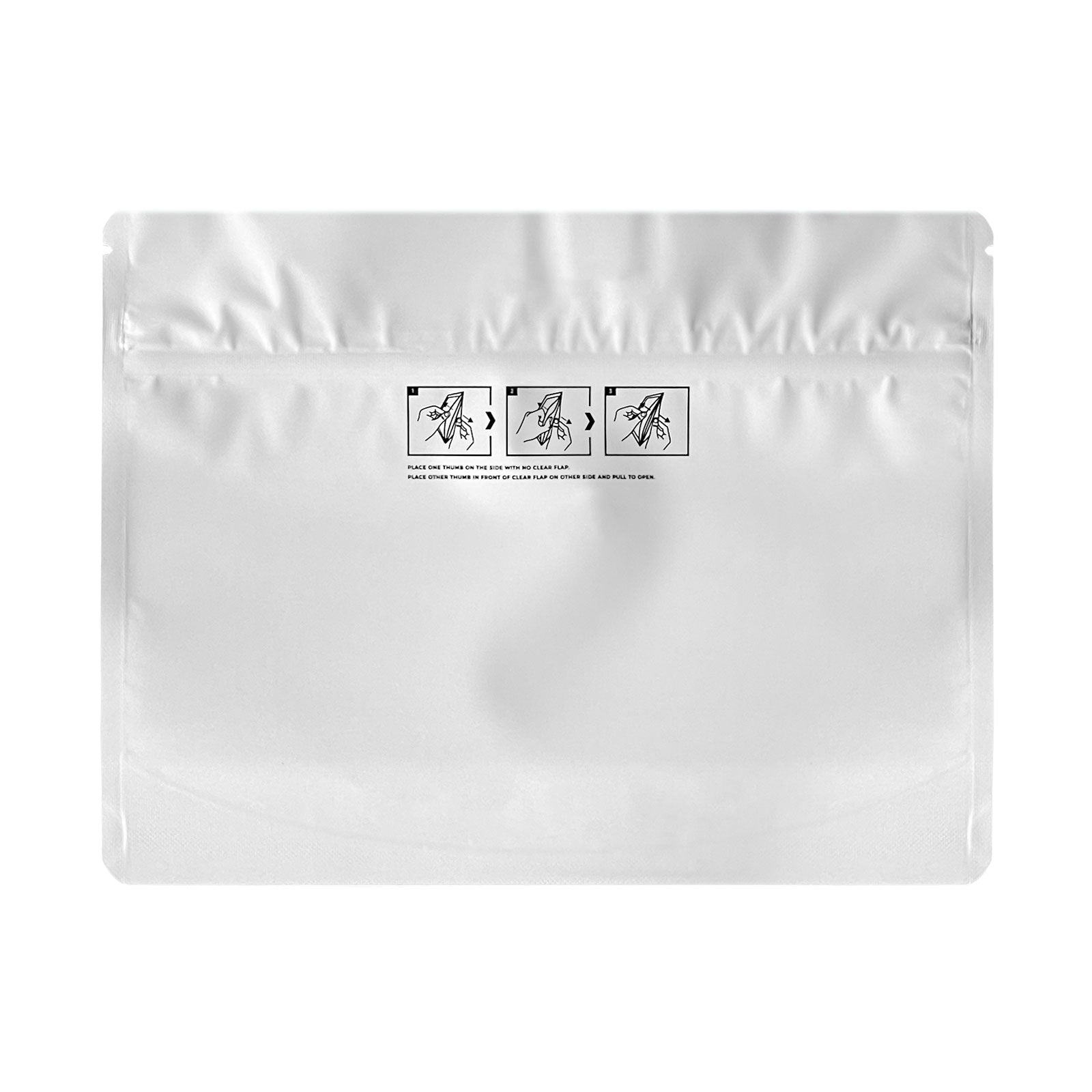 Child-Resistant Resealable Barrier Bag — 8"x6", White