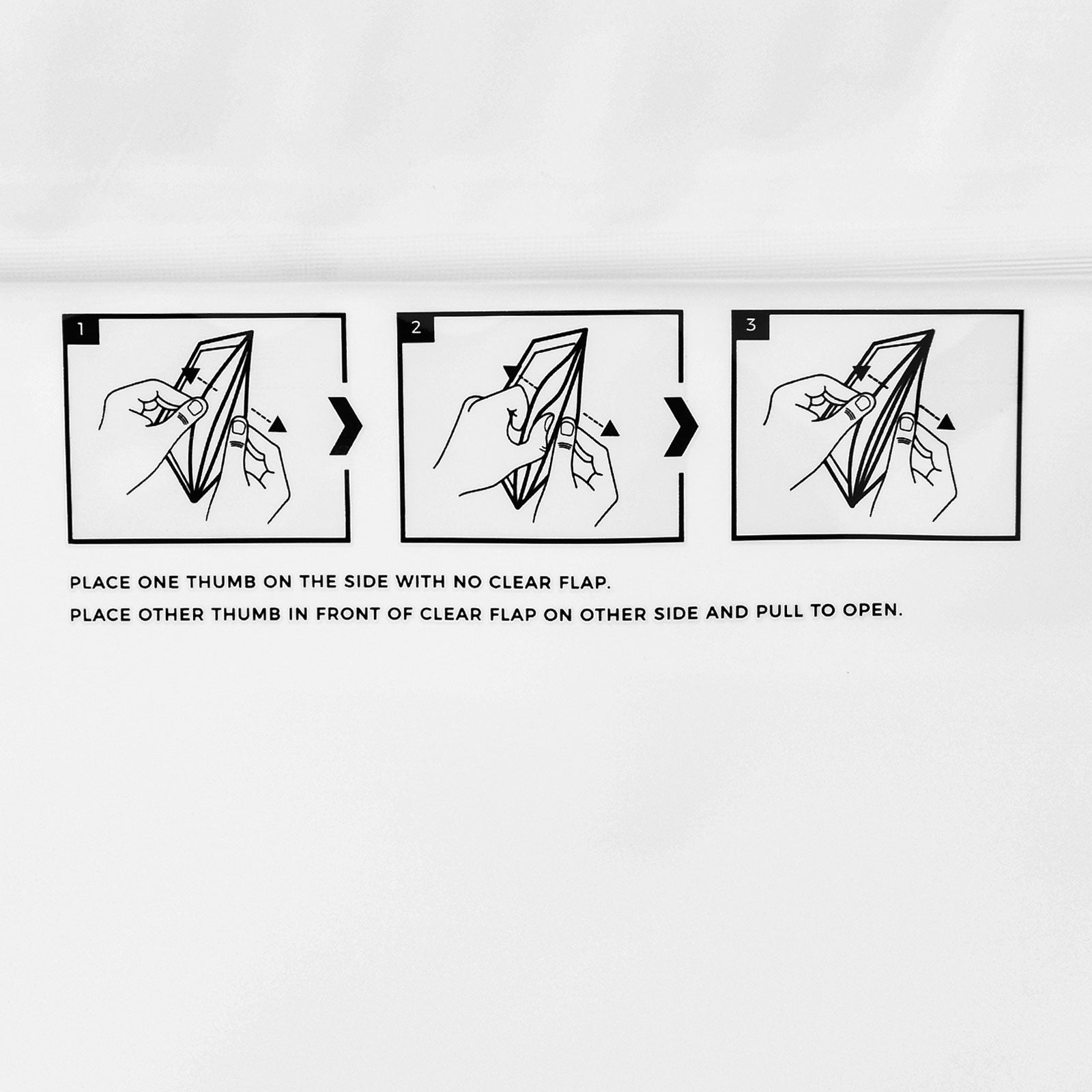 Child-Resistant Resealable Barrier Bag — 8"x6", White — view 4