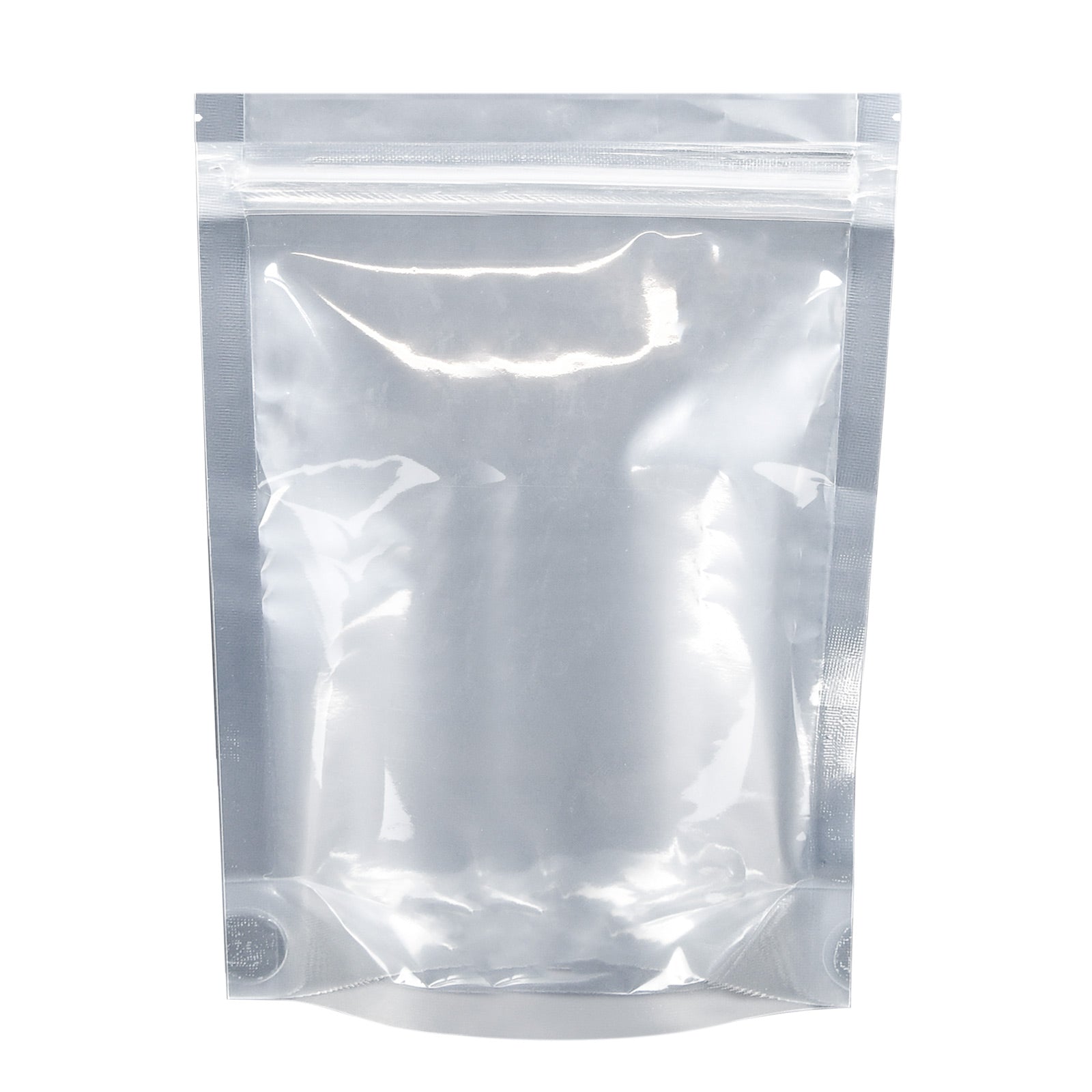 Airtight Resealable Mylar Barrier Bag — Standard — 1 lb capacity, Clear/Black — view 3