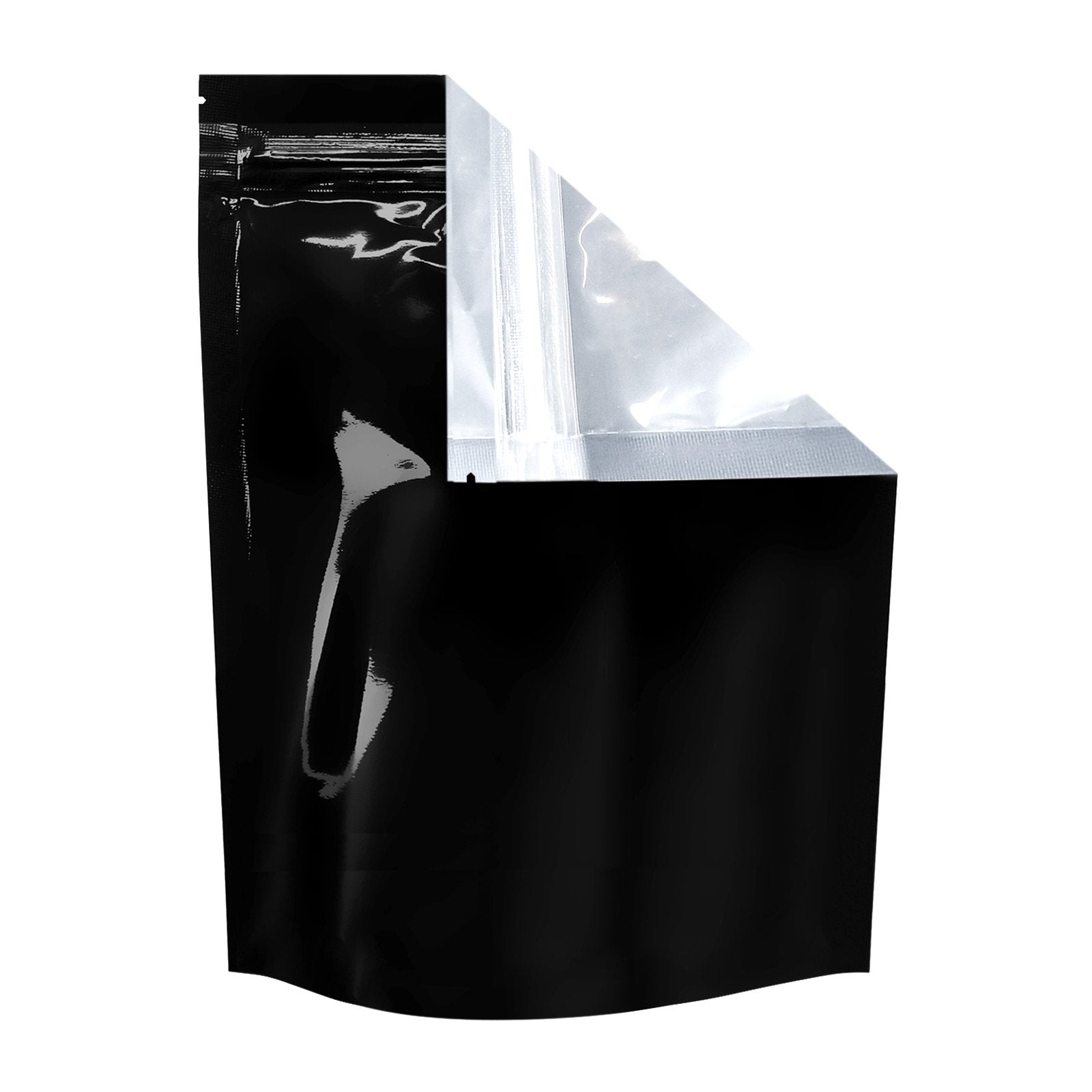 Airtight Resealable Mylar Barrier Bag — Standard — 1 lb capacity, Clear/Black