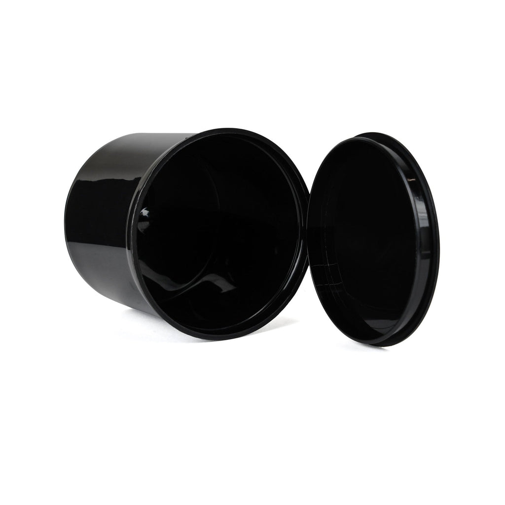 90 Dram Child-Resistant Pop-Top Bottle, Black — view 3