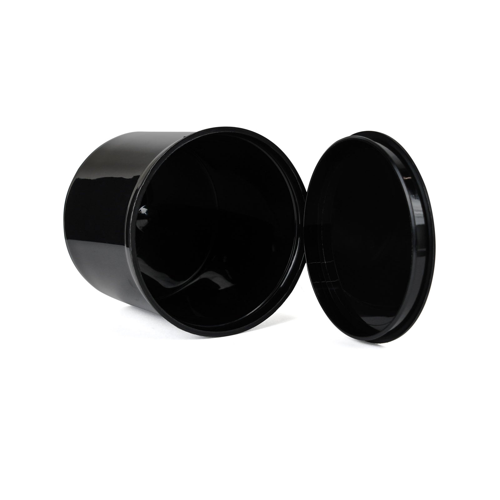 90 Dram Child-Resistant Pop-Top Bottle, Black — view 3