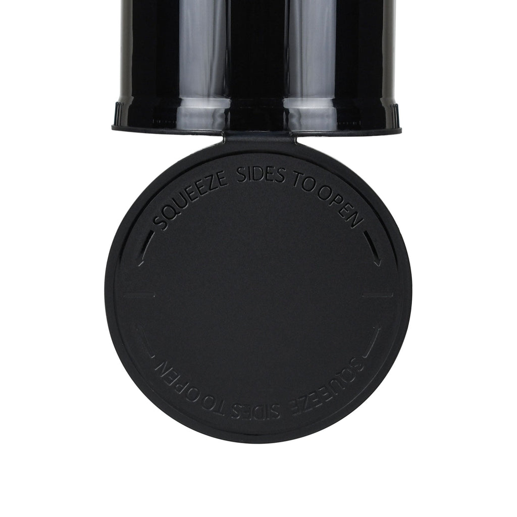 90 Dram Child-Resistant Pop-Top Bottle, Black — view 4