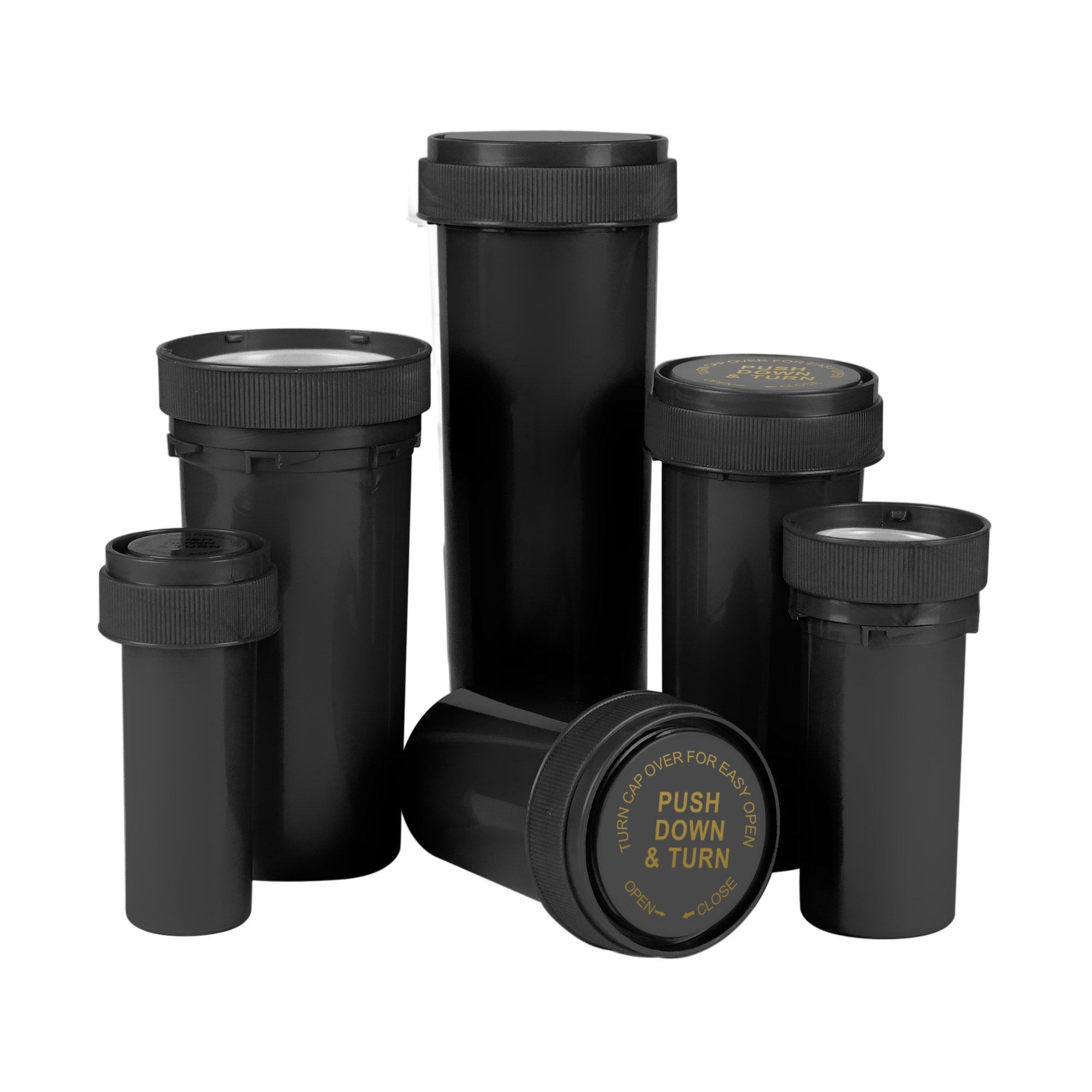 20 Dram Reversible-Cap Bottle, Black — view 5