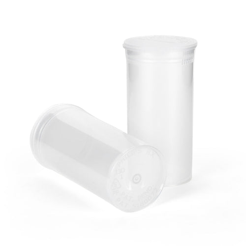 13 Dram Child-Resistant Pop-Top Bottle, Clear — view 2
