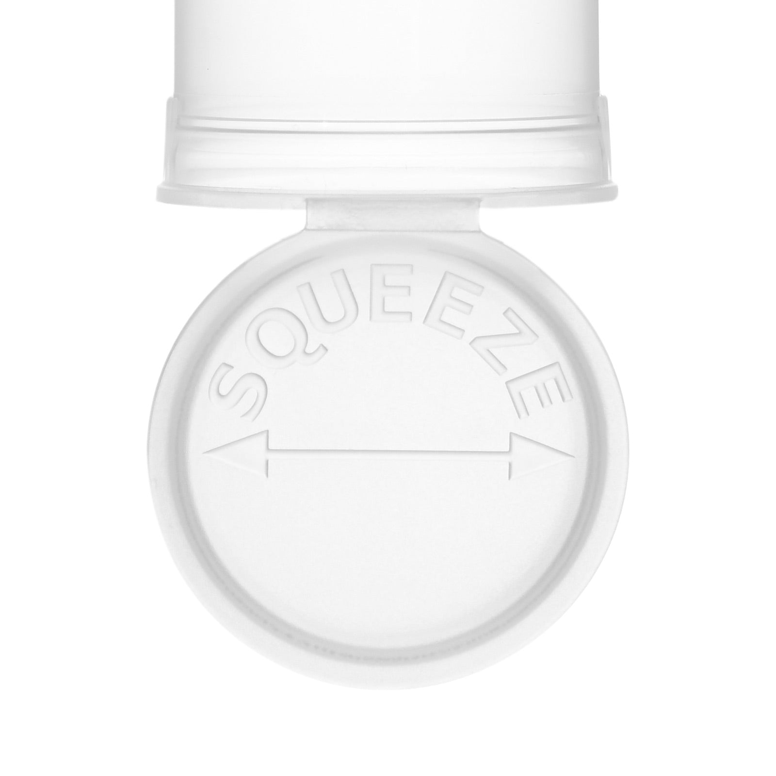 13 Dram Child-Resistant Pop-Top Bottle, Clear — view 3